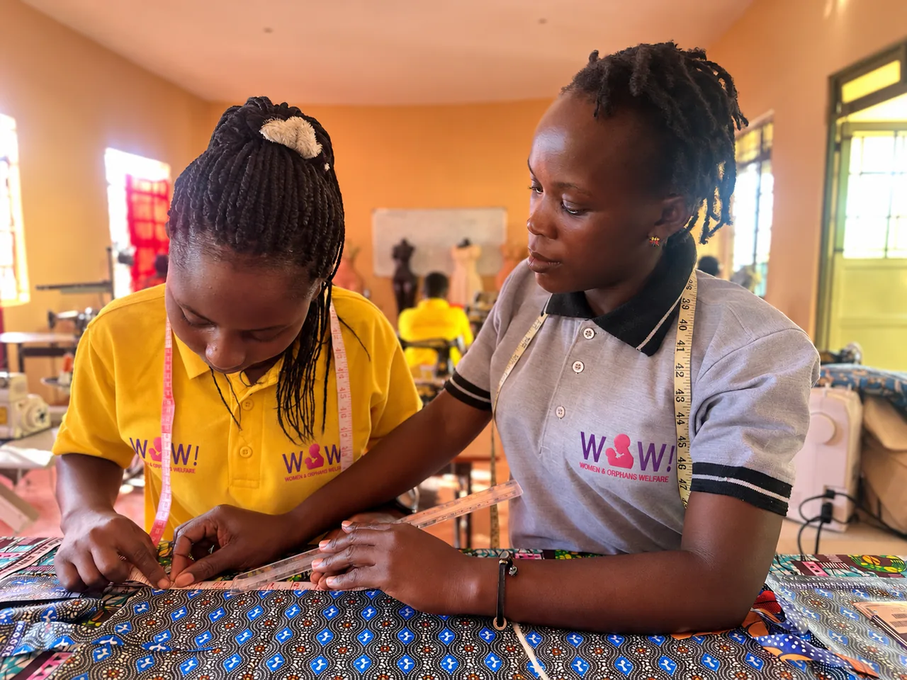 Two women learning together